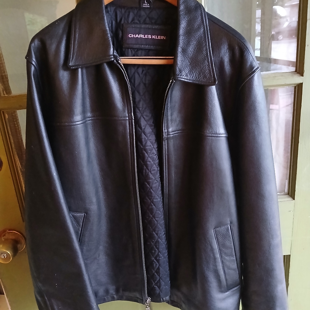 Black Bomber Jacket with Quilted Detail